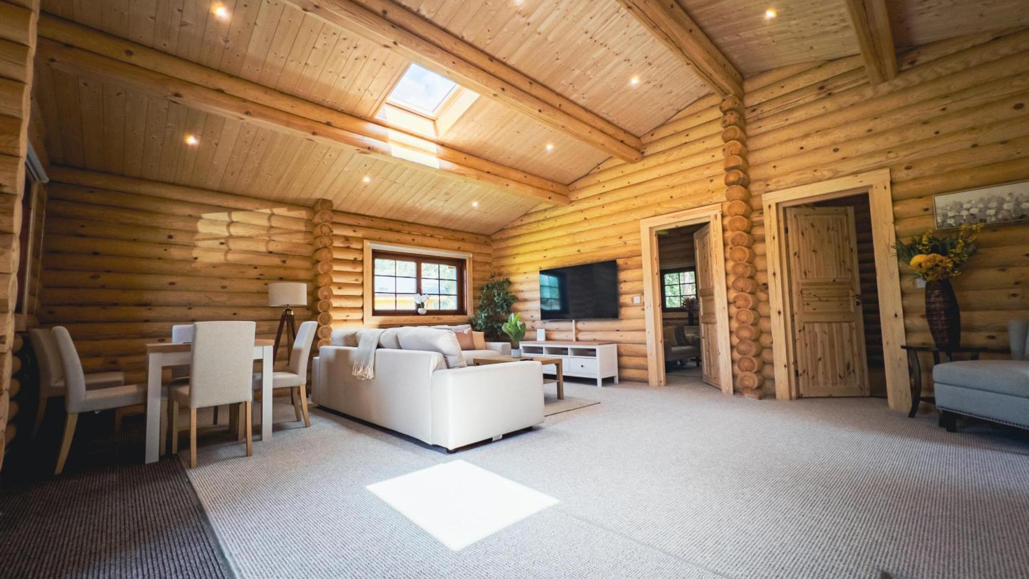 Aspen Lodge, Amazing New Log Cabin With Hot Tub - Sleeps 6 - Felmoor Park Морпет Номер фото